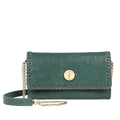 Flourish - W1 Green Leather Sling Wallet