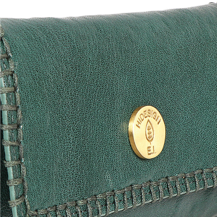 Flourish - W1 Green Leather Sling Wallet