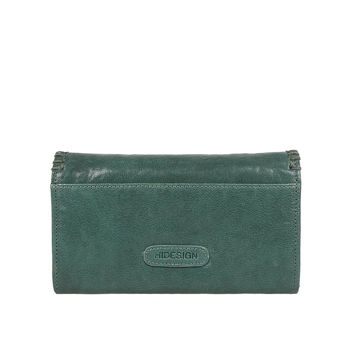 Flourish - W1 Green Leather Sling Wallet