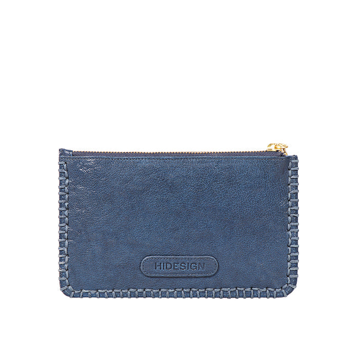 Flourish - W2 Blue Leather Clutch Wallet
