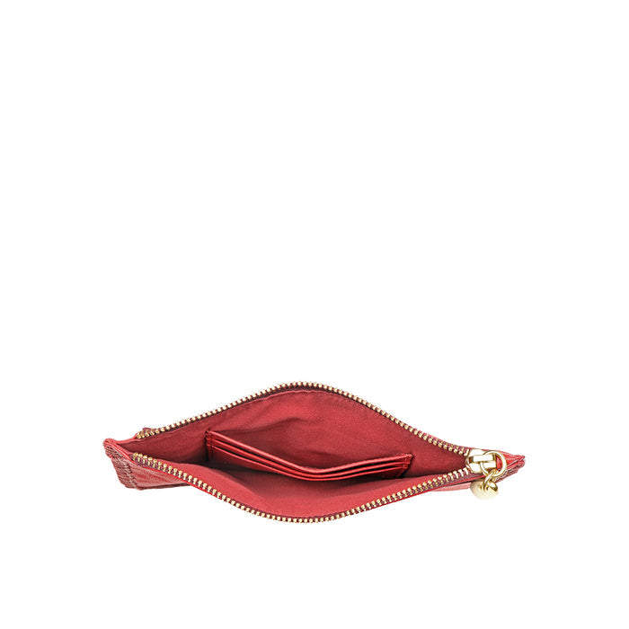 Flourish - W2 Red Leather Clutch Wallet