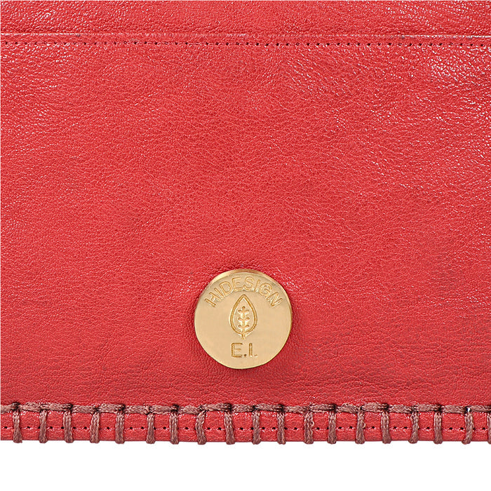 Flourish - W2 Red Leather Clutch Wallet