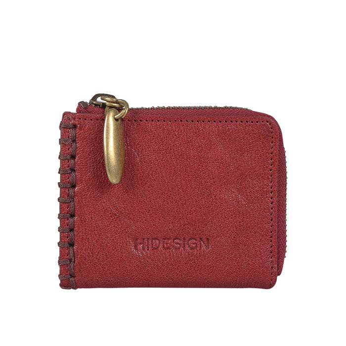 Flourish - W3 Red Leather Card Holder