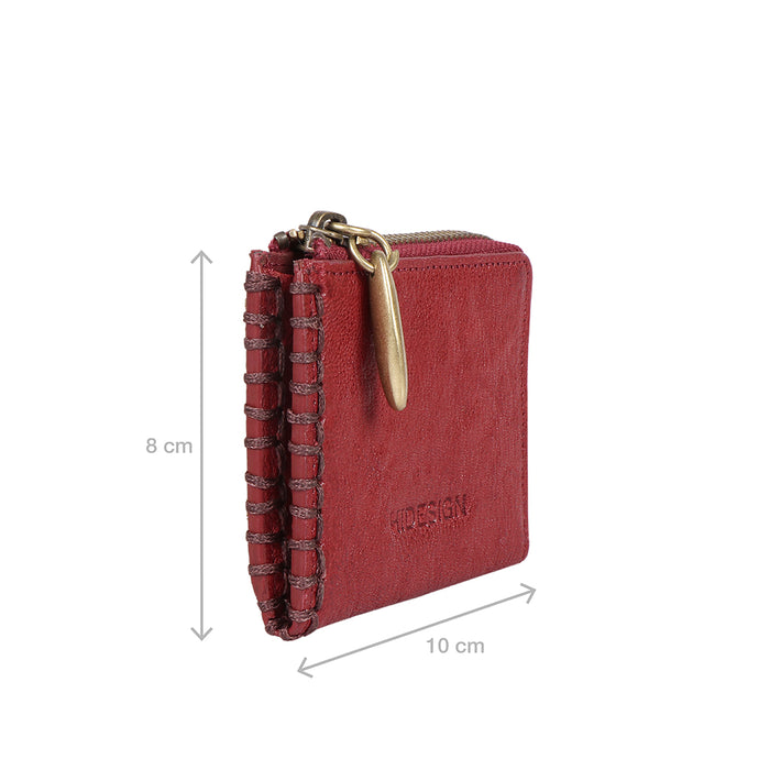Flourish - W3 Red Leather Card Holder