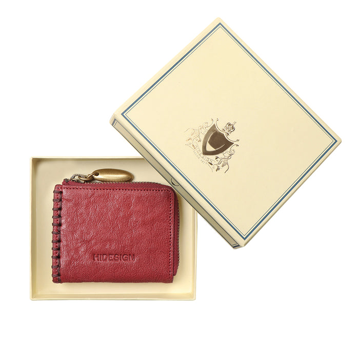 Flourish - W3 Red Leather Card Holder