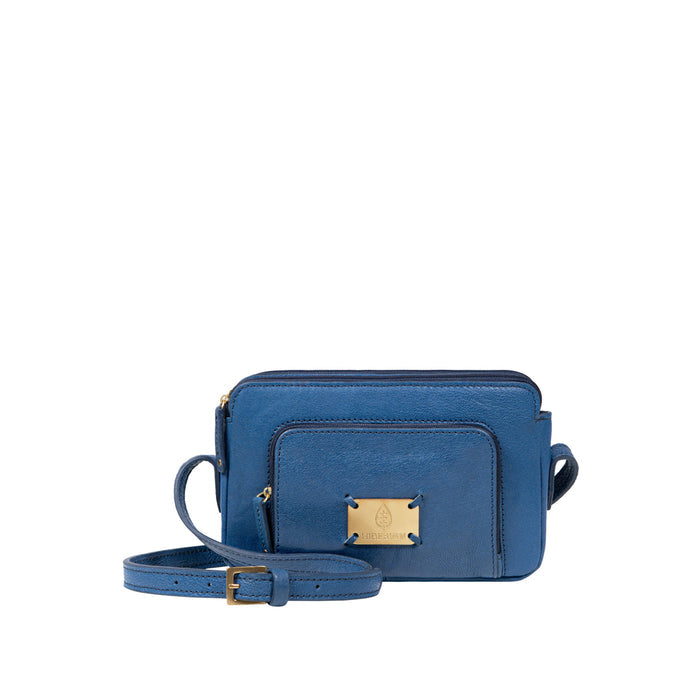 Flourish - W4 Blue Leather Sling Wallet