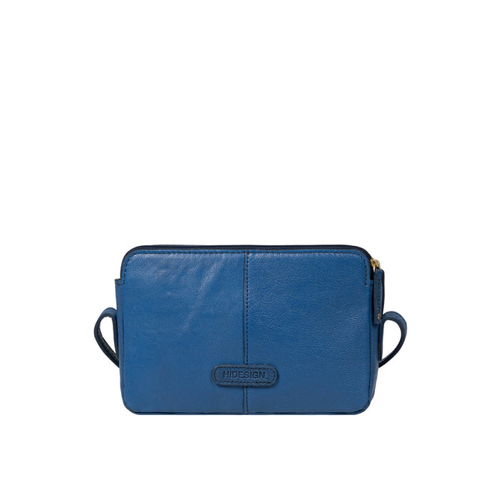 Flourish - W4 Blue Leather Sling Wallet