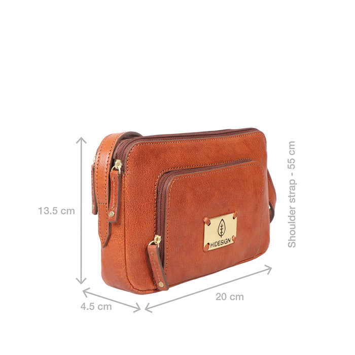 Flourish - W4 Orange Leather Sling Wallet