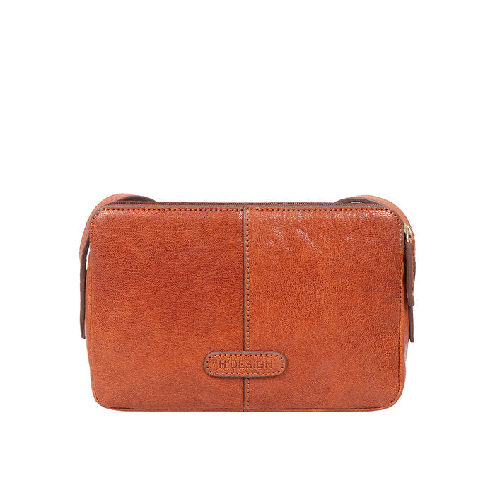 Flourish - W4 Orange Leather Sling Wallet