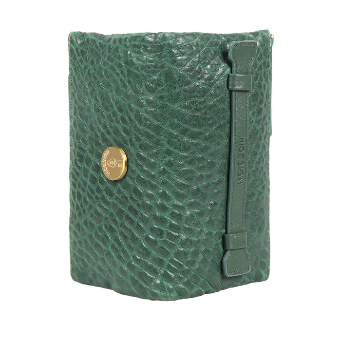 Flower - W1 Green Leather Bi-Fold Wallet