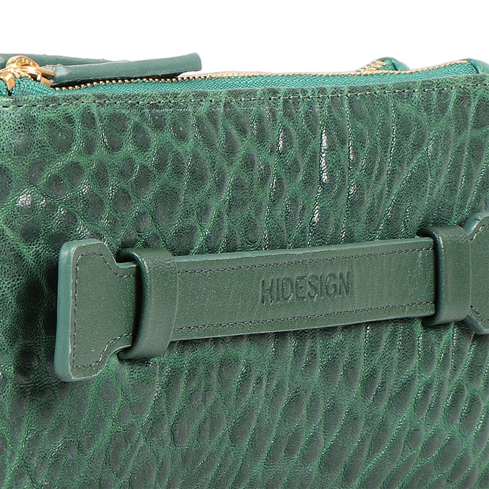 Flower - W1 Green Leather Bi-Fold Wallet