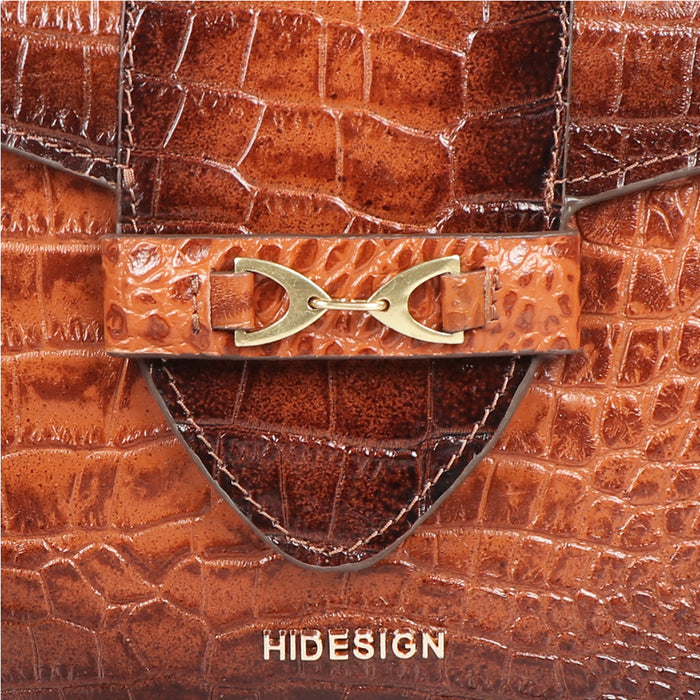 Fontana Orange Leather Sling Bag