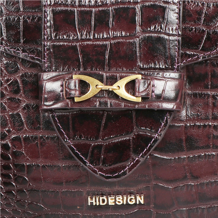 Fontana Purple Leather Sling Bag
