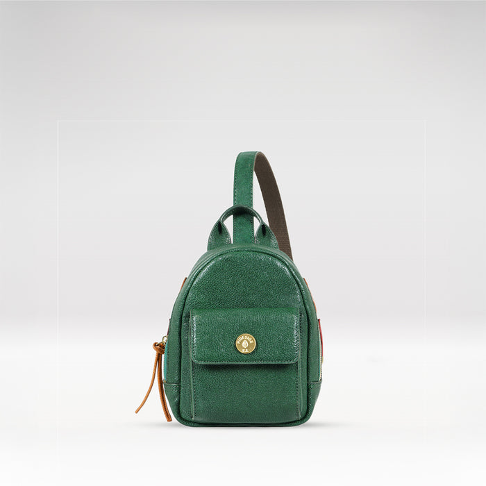 Forest 01 Green Leather Crossbody