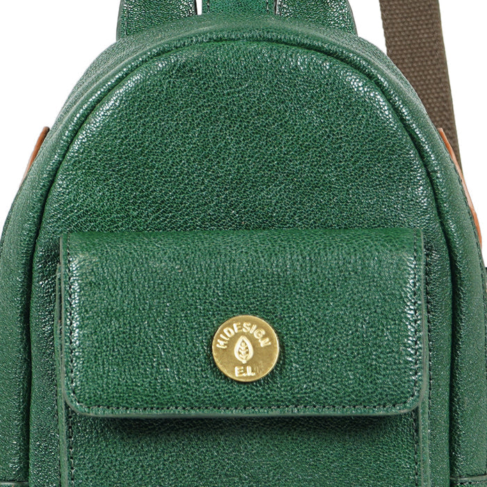 Forest 01 Green Leather Crossbody