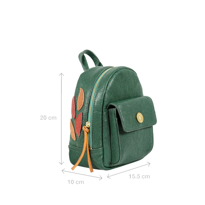Forest 01 Green Leather Crossbody