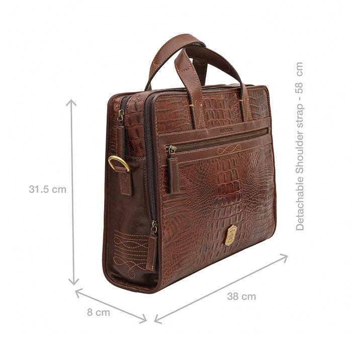 Fort Worth 03 Brown Leather  Briefcase