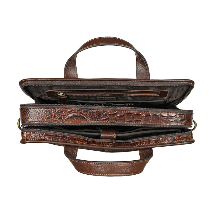 Fort Worth 03 Brown Leather  Briefcase