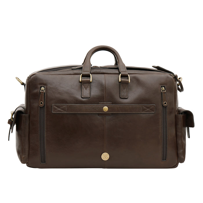 Fort Worth 04 Brown Leather Duffle Bag