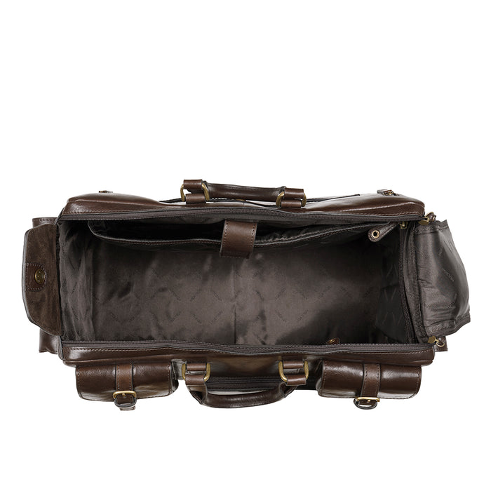 Fort Worth 04 Brown Leather Duffle Bag