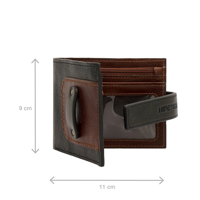 Fort Worth W1 Black Leather Bi-Fold Wallet