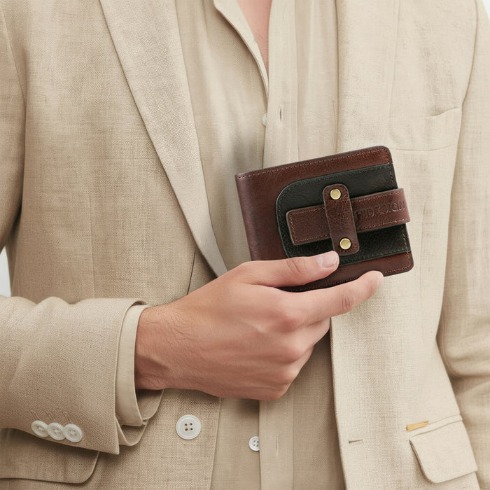 Fort Worth W2 Tan Leather Bi-Fold Wallet