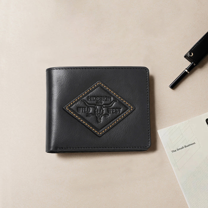 Fort Worth W4 Black Leather Bi-Fold Wallet