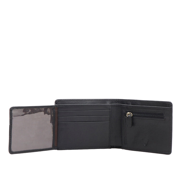 Fort Worth W4 Black Leather Bi-Fold Wallet