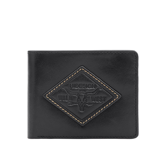 Fort Worth W4 Black Leather Bi-Fold Wallet