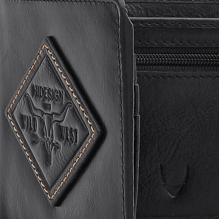Fort Worth W4 Black Leather Bi-Fold Wallet