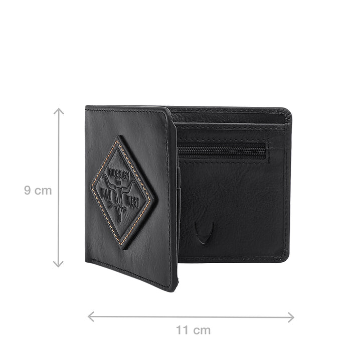 Fort Worth W4 Black Leather Bi-Fold Wallet