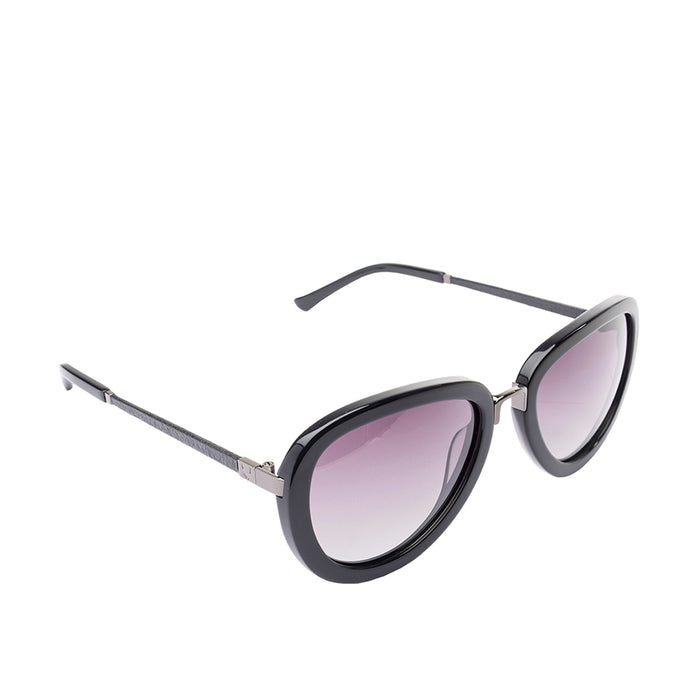 Frizbee Women's Black Round Sunglasses