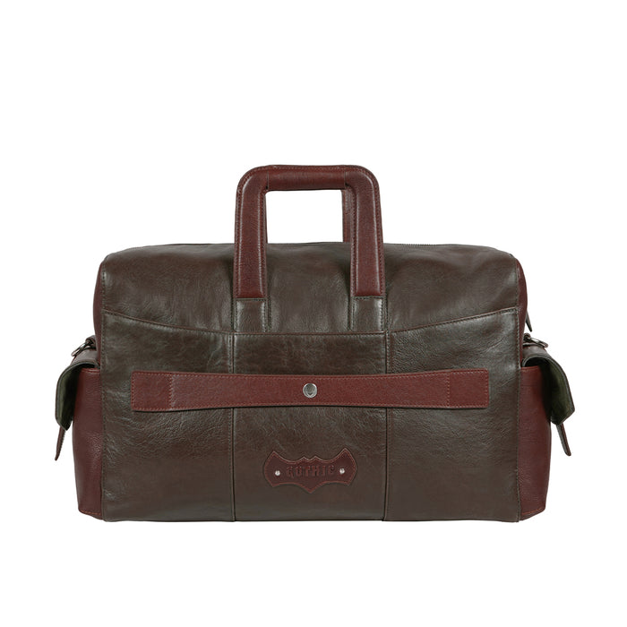Gangnam 02 Green Leather Duffle Bag