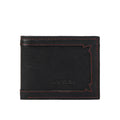 Gangnam W1 Black Leather Bi-Fold Wallet