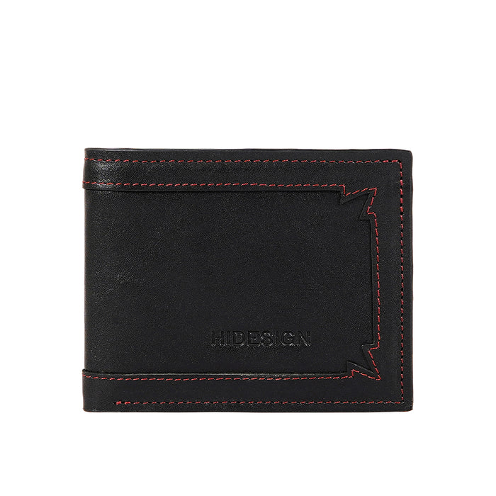 Gangnam W1 Black Leather Bi-Fold Wallet