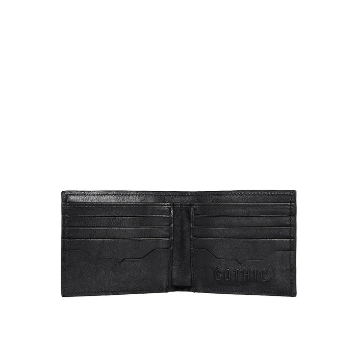 Gangnam W1 Black Leather Bi-Fold Wallet