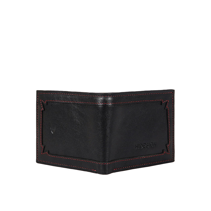 Gangnam W1 Black Leather Bi-Fold Wallet