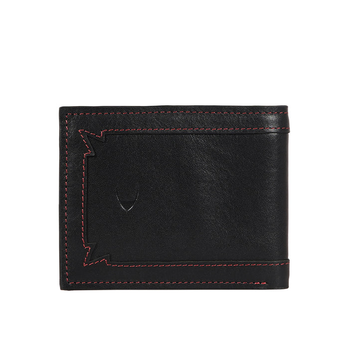 Gangnam W1 Black Leather Bi-Fold Wallet