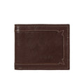 Gangnam W1 Tan Leather Bi-Fold Wallet