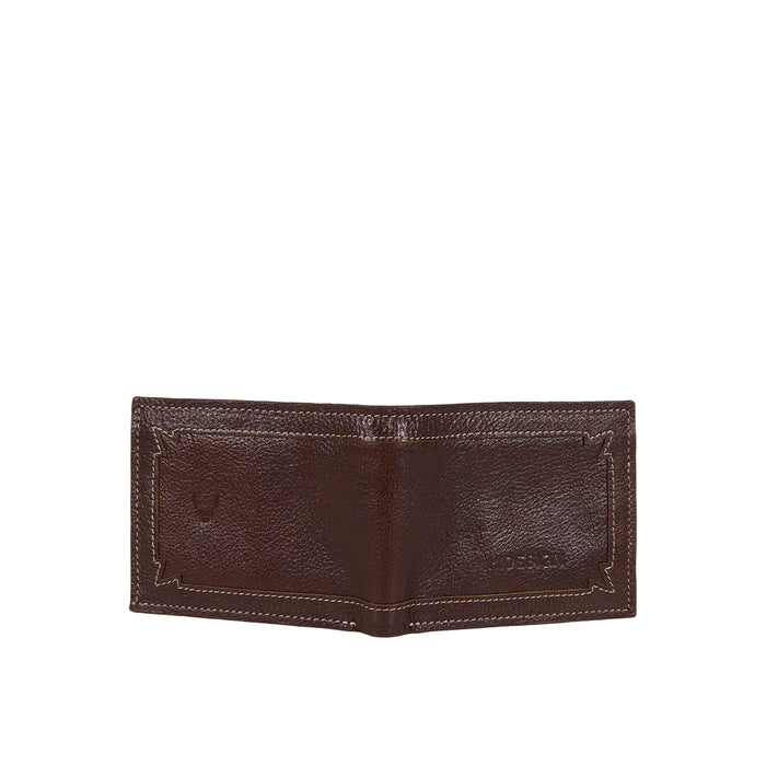 Gangnam W1 Tan Leather Bi-Fold Wallet