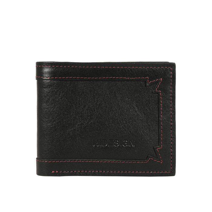Gangnam W2 Black Leather Bi-Fold Wallet