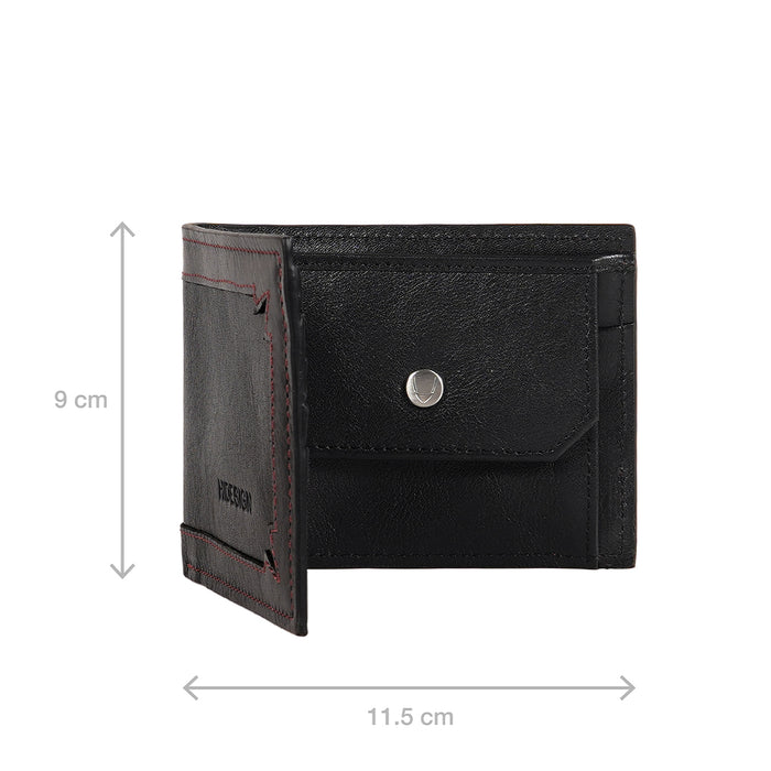 Gangnam W2 Black Leather Bi-Fold Wallet