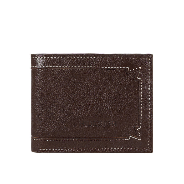 Gangnam W2 Tan Leather Bi-Fold Wallet