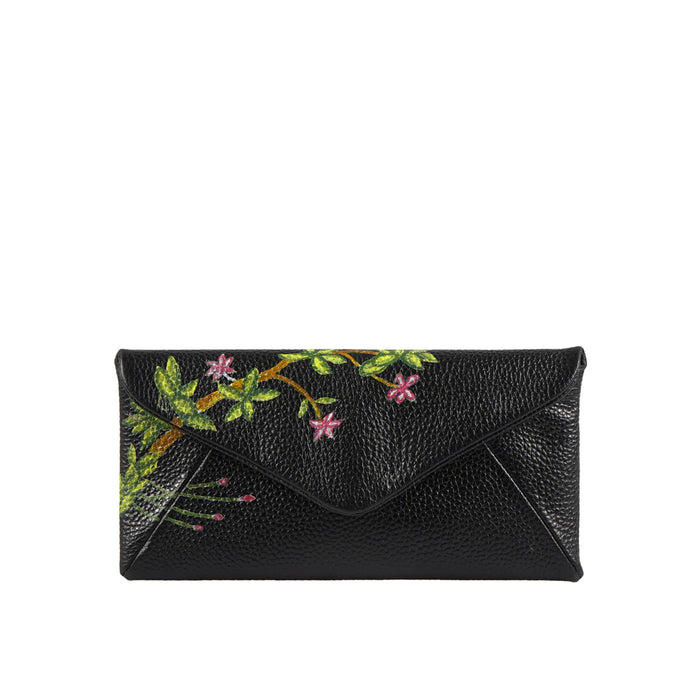 Garden W1 Black Leather Clutch Wallet