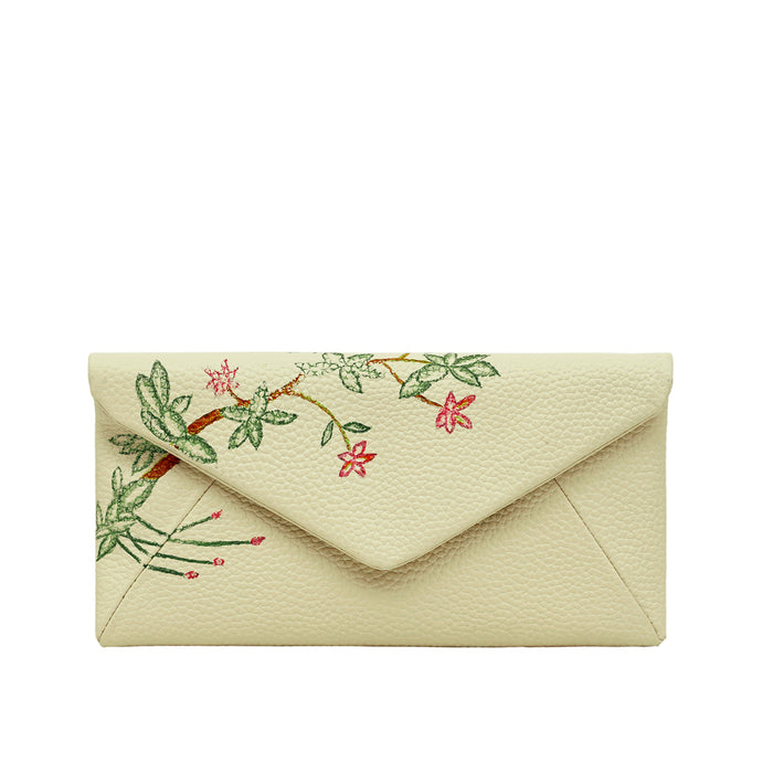 Garden W1 White Leather Clutch Wallet