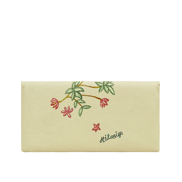 Garden W1 White Leather Clutch Wallet
