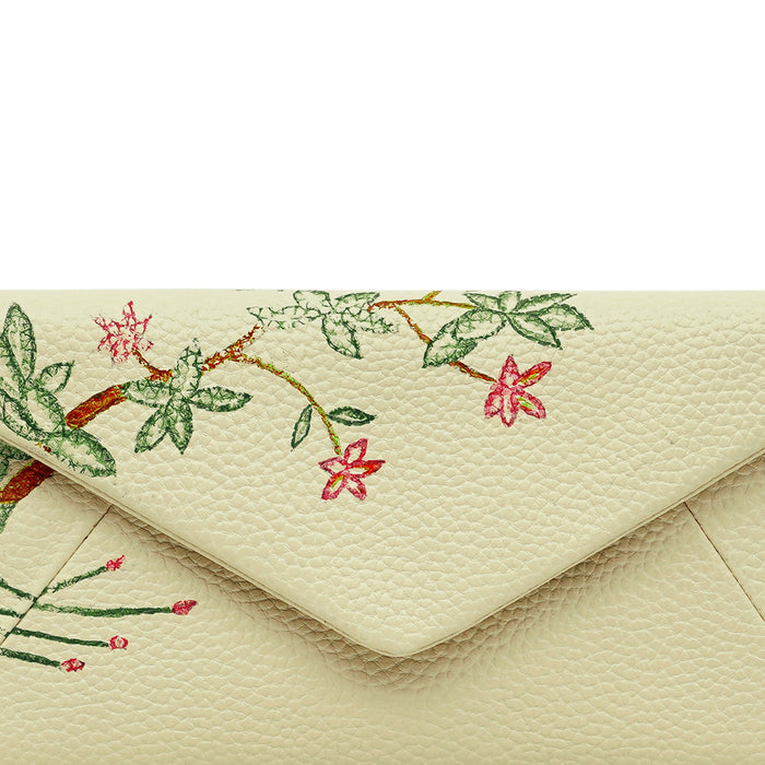 Garden W1 White Leather Clutch Wallet