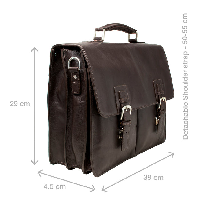 Gareth Brown Leather  Messenger Bag