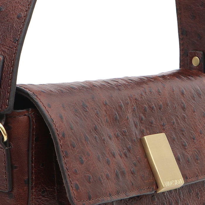 Gatwick-01 Brown Leather Shoulder Bag