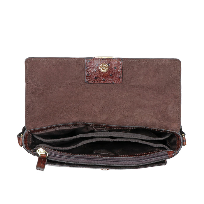 Gatwick-01 Brown Leather Shoulder Bag